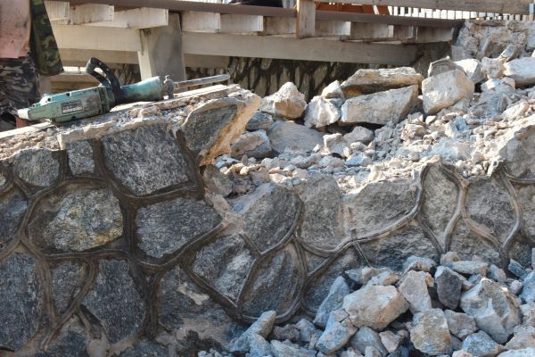 Retaining Wall Demolition in Cedar Park